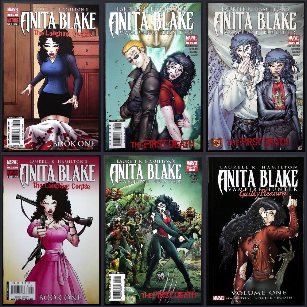 Laurel K Hamilton Anita Blake Vampire Hunter‎ Comic Books Lot of 6